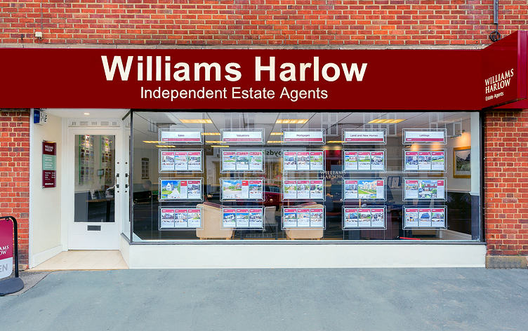 Exterior of Williams Harlow Estate Agents in Banstead.