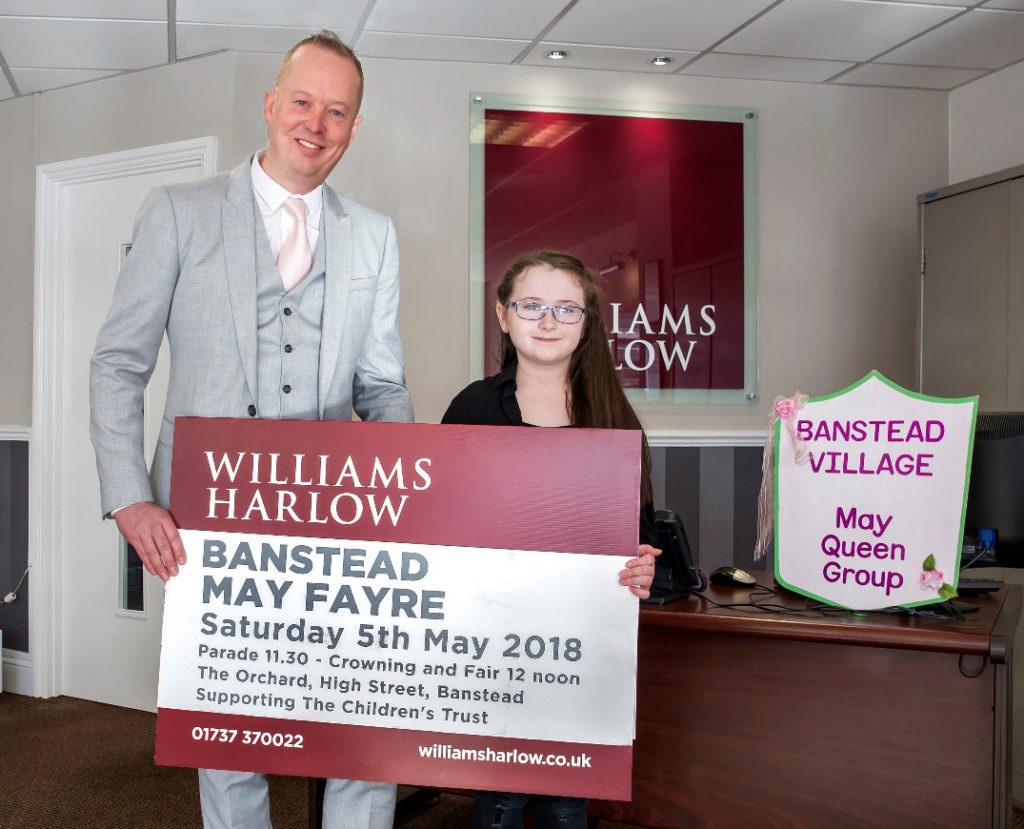 Williams Harlow Estate Agents in Banstead & Cheam sponsors of the Banstead May Fair.